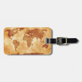 Heel coole kaart van de wereld bagagelabel (Voorkant horizontaal)