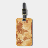 Heel coole kaart van de wereld bagagelabel (Voorkant verticaal)