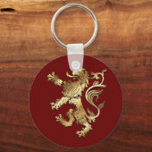 Heel coole mantel van wapenstijl leeuw voor gesche sleutelhanger (Voorkant)