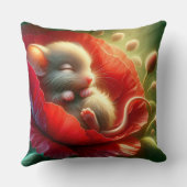 Heel Cute Baby Muis Slapend Kussen (Achterkant)