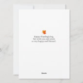 Heel dankbaar | Herfst Thanksgiving Familiefoto Feestdagenkaart (Achterkant)