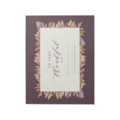 Heel dankbaar herfst verlaat papieren bordjes notitieblok (Linkerzijde)