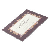 Heel dankbaar herfst verlaat papieren bordjes notitieblok (Schuin)