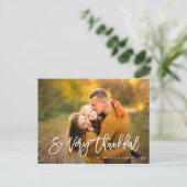 Heel dankbaar | Thanksgiving Briefkaart (Staand voorkant)