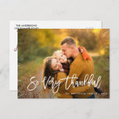 Heel dankbaar | Thanksgiving Briefkaart (Voorkant / Achterkant)