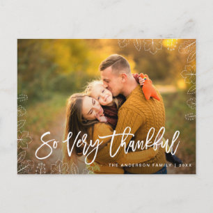 Heel dankbaar   Thanksgiving Briefkaart