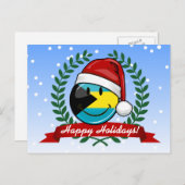 Heel de Stijl van Kerstmis van de Vlag van de Feestdagenkaart (Voorkant / Achterkant)