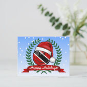 Heel de Stijl van Kerstmis van de Vlag van Feestdagenkaart (Staand voorkant)