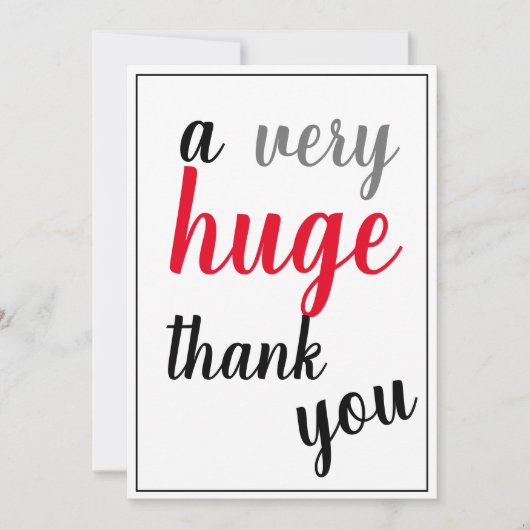 Heel erg bedankt bedankt voor je waardering voor R (Voorkant)