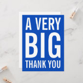 Heel erg bedankt, Blue Kaart (Voorkant / Achterkant in situ)
