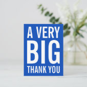 Heel erg bedankt, Blue Kaart (Staand voorkant)