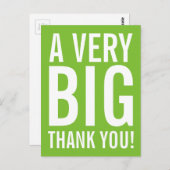 Heel erg bedankt Briefkaart (Voorkant / Achterkant)