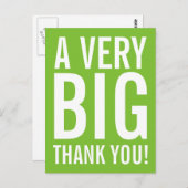 Heel erg bedankt Briefkaart (Voorkant / Achterkant)