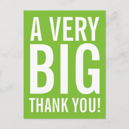 Heel erg bedankt Briefkaart