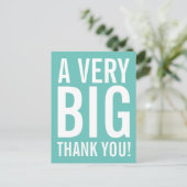 Heel erg bedankt Briefkaart (Staand voorkant)