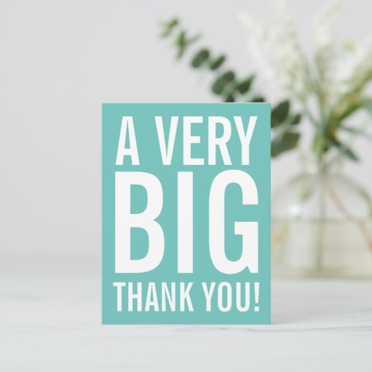 Heel erg bedankt Briefkaart (Staand voorkant)