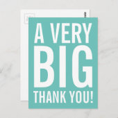 Heel erg bedankt Briefkaart (Voorkant / Achterkant)