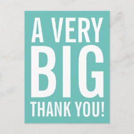 Heel erg bedankt Briefkaart