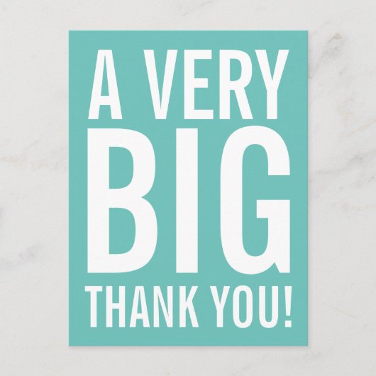 Heel erg bedankt Briefkaart (Voorkant)