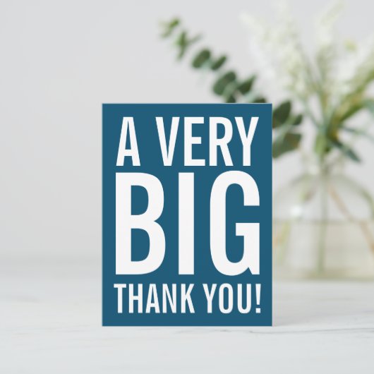 Heel erg bedankt Briefkaart (Staand voorkant)