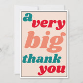 Heel erg bedankt, Casual Kantoor Bedankkaart (Voorkant)