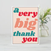 Heel erg bedankt, Casual Kantoor Bedankkaart (Staand voorkant)