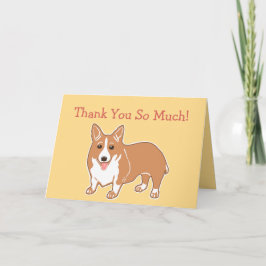 Heel erg bedankt Corgi Kaart