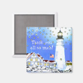 "Heel erg bedankt!" door Brigid O'Neill Hovey Magneet (Voorkant / Achterkant)