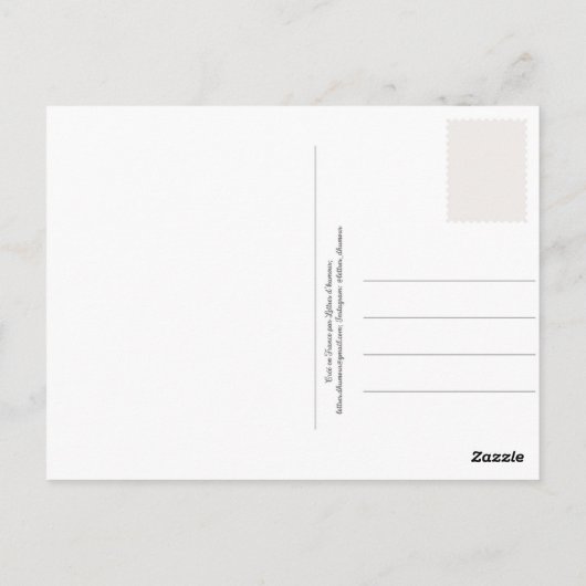 Heel erg bedankt, giraffe briefkaart (Achterkant)