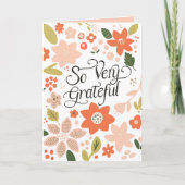 Heel erg bedankt kaart (Voorkant)