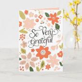 Heel erg bedankt kaart (Gele Bloem)