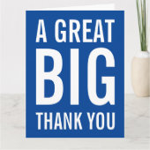 Heel erg bedankt kaart (Voorkant)
