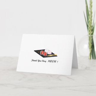Heel erg bedankt MOCHI! Dubbele wenskaart Kaart