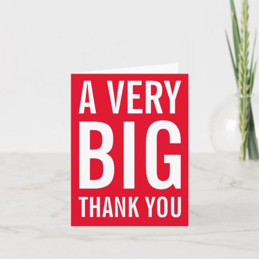Heel erg bedankt Rode Kaart (Voorkant)