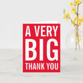 Heel erg bedankt Rode Kaart (Gele Bloem)