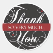Heel erg bedankt ronde sticker (Voorkant)