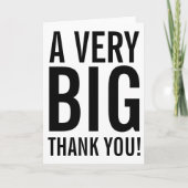 Heel erg bedankt, Wenskaart Bedankkaart (Voorkant)