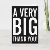 Heel erg bedankt, Wenskaart Bedankkaart (Voorkant)