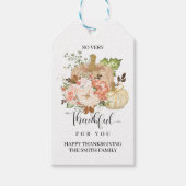 Heel erg dankbaar voor je, Thanksgiving Cadeaulabel (Voorkant)