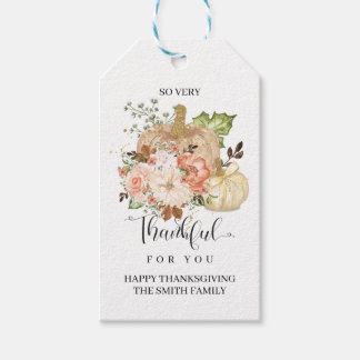 Heel erg dankbaar voor je, Thanksgiving Cadeaulabel