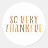 Heel erg dankbare Sticker (Voorkant)