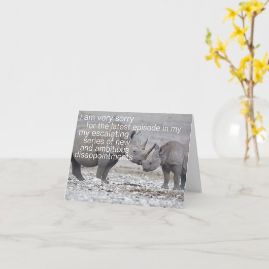 Heel erg jammer kaart (Gele Bloem)