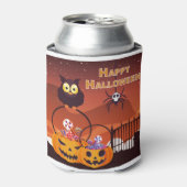 Heel fijn, gelukkig halloween ontwerp blikjeskoeler (Blikje Voorkant)