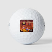 Heel fijn, gelukkig halloween ontwerp golfballen (Voorkant)