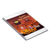 Heel fijn, gelukkig halloween ontwerp notitieboek (Rechterzijde)