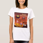 Heel fijn, gelukkig halloween ontwerp t-shirt (Voorkant)
