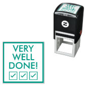 "HEEL GOED GEDAAN!" Rubberstempel sorteren Zelfinktende Stempel (In situ)