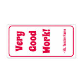 "Heel goed werk!" Instructeur Rubber Stamp Zelfinktende Stempel (Design)