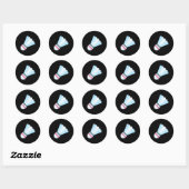 Heel graag badminton shuttle birdie 9 ronde sticker (Vel)