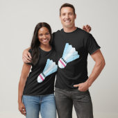 Heel graag badminton shuttle birdie 9 t-shirt (Unisex)